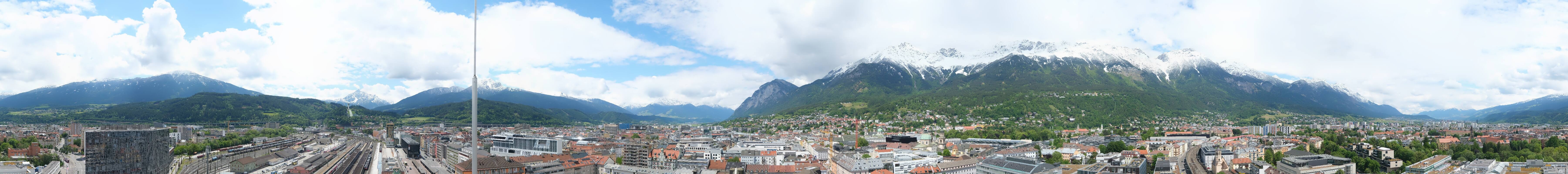 Archiv Foto Webcam Panoramablick - Innsbruck