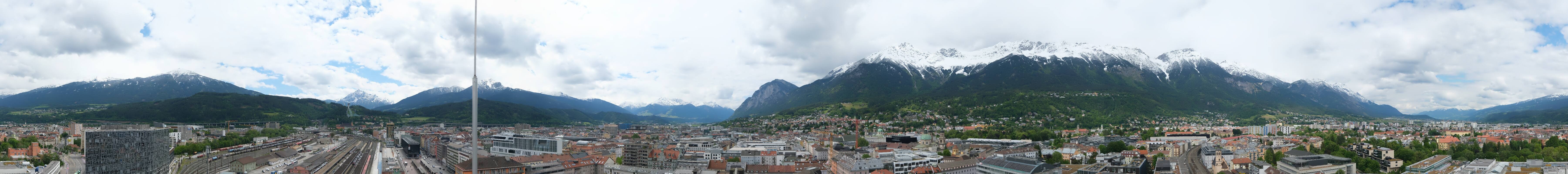 Archiv Foto Webcam Panoramablick - Innsbruck