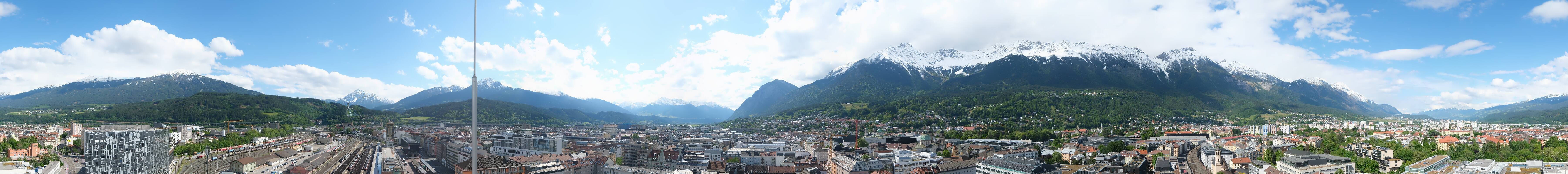 Archiv Foto Webcam Panoramablick - Innsbruck