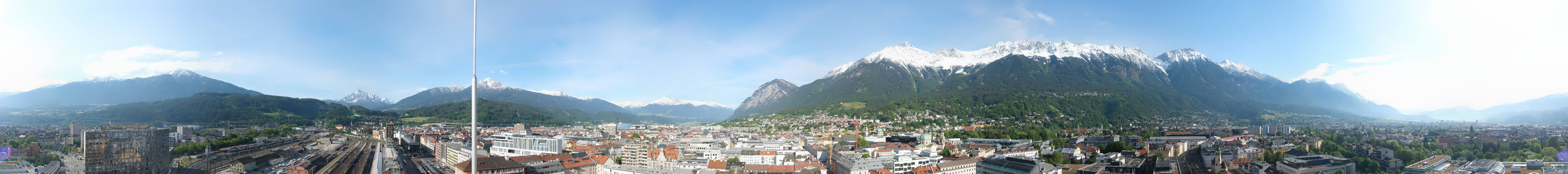Archiv Foto Webcam Panoramablick - Innsbruck