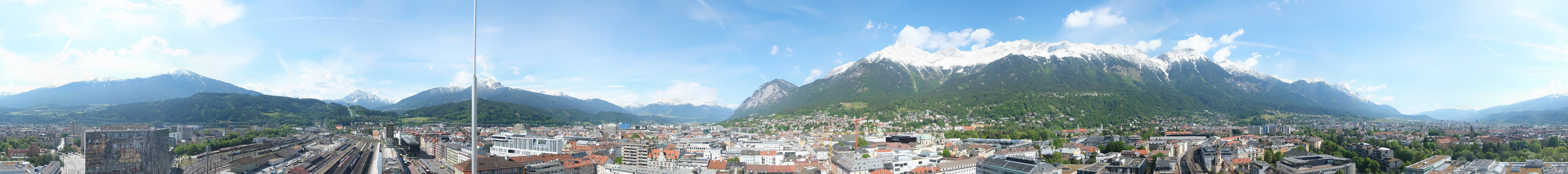 Archiv Foto Webcam Panoramablick - Innsbruck