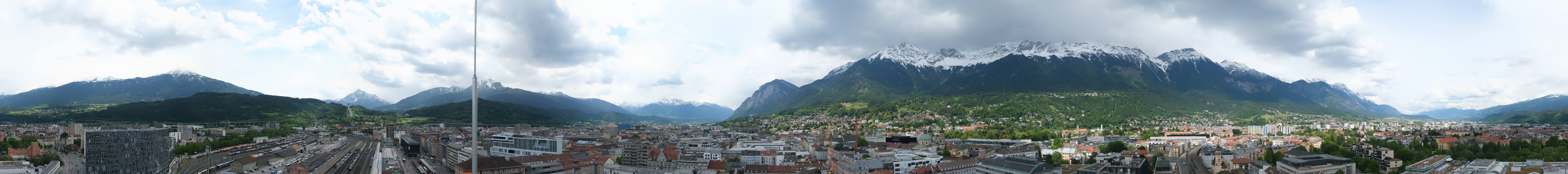 Archiv Foto Webcam Panoramablick - Innsbruck