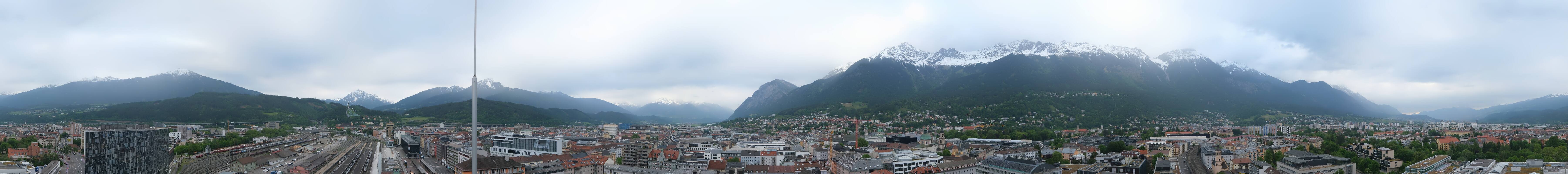 Archiv Foto Webcam Panoramablick - Innsbruck