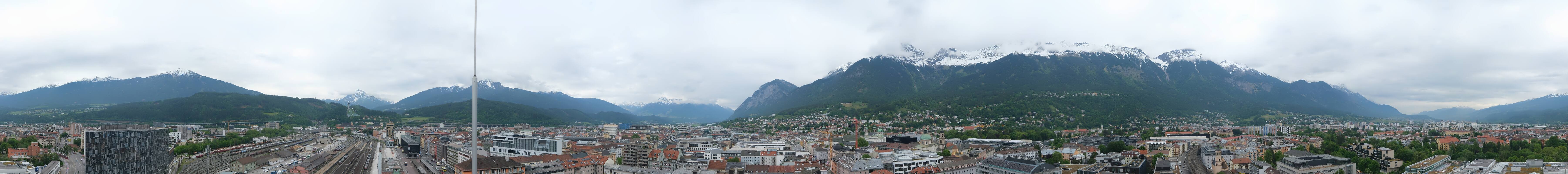 Archiv Foto Webcam Panoramablick - Innsbruck