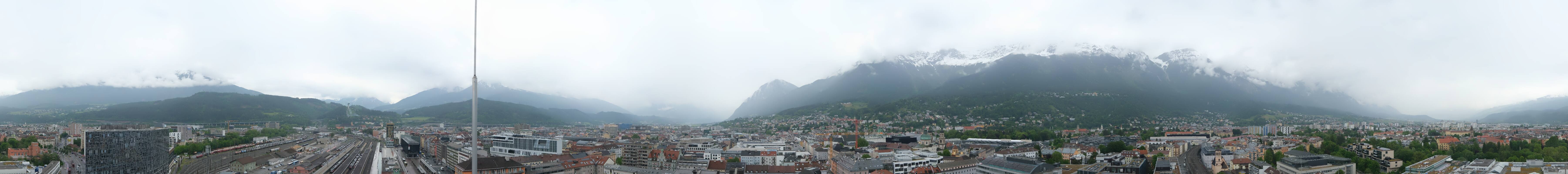 Archiv Foto Webcam Panoramablick - Innsbruck