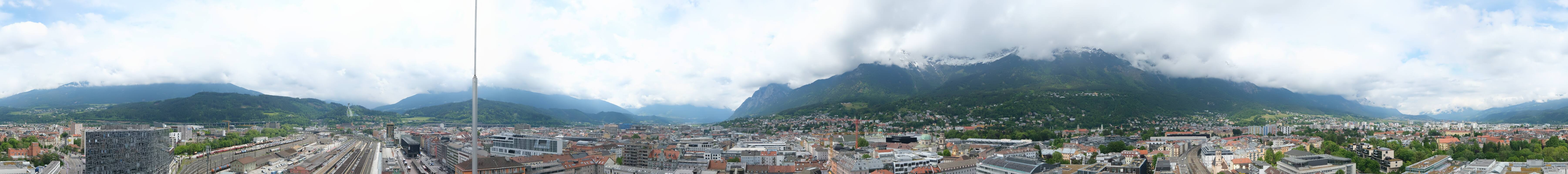 Archiv Foto Webcam Panoramablick - Innsbruck