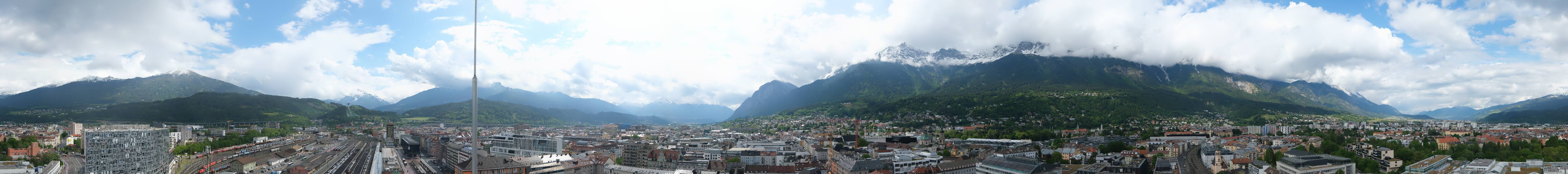 Archiv Foto Webcam Panoramablick - Innsbruck