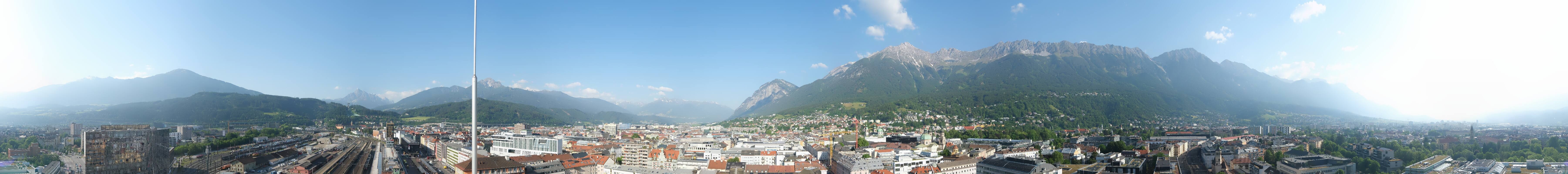 Archiv Foto Webcam Panoramablick - Innsbruck