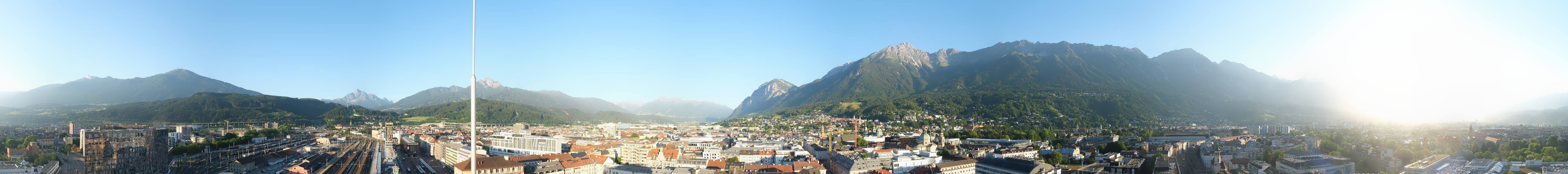 Archiv Foto Webcam Panoramablick - Innsbruck