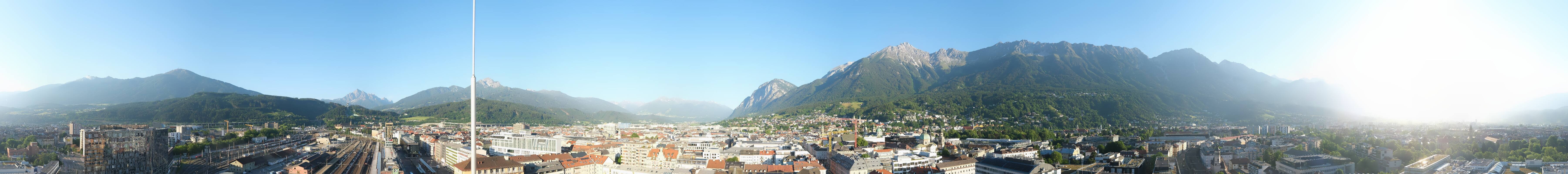 Archiv Foto Webcam Panoramablick - Innsbruck