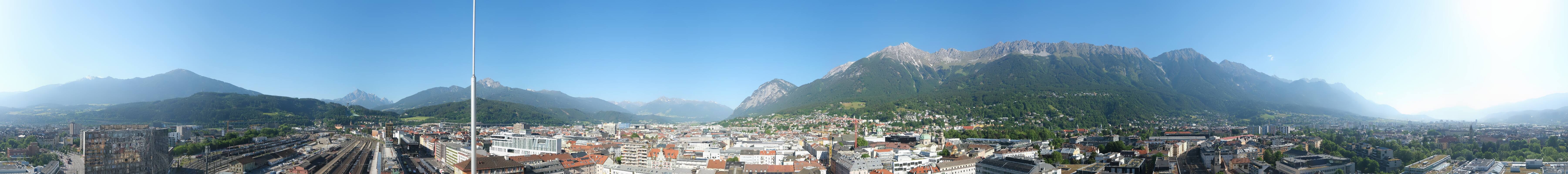 Archiv Foto Webcam Panoramablick - Innsbruck
