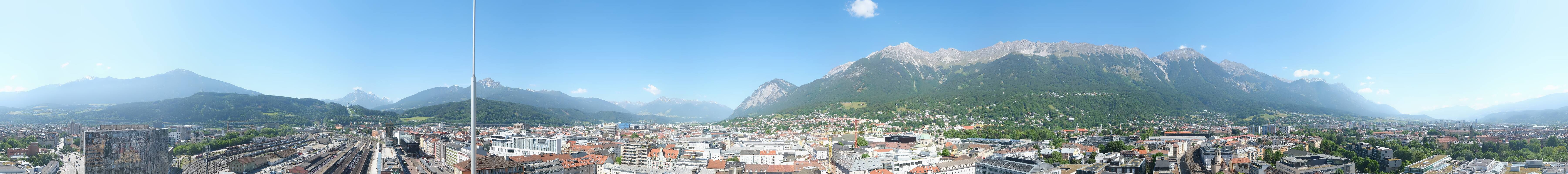 Archiv Foto Webcam Panoramablick - Innsbruck