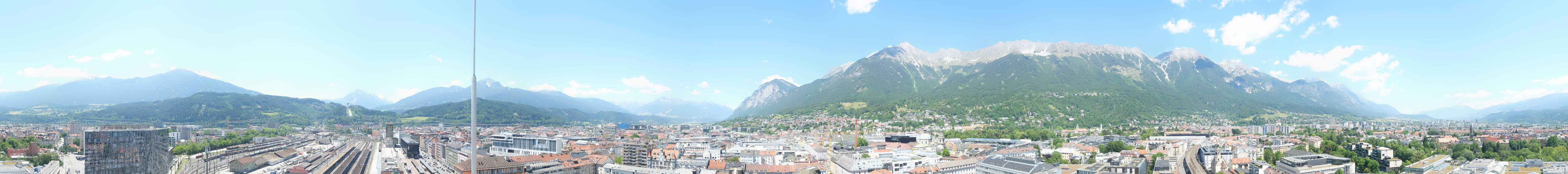 Archiv Foto Webcam Panoramablick - Innsbruck