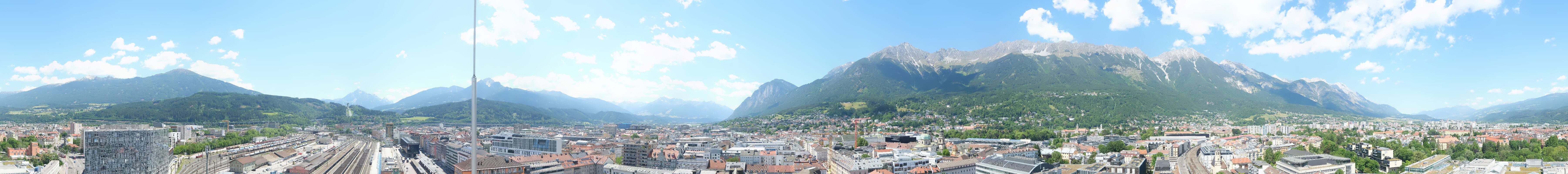 Archiv Foto Webcam Panoramablick - Innsbruck