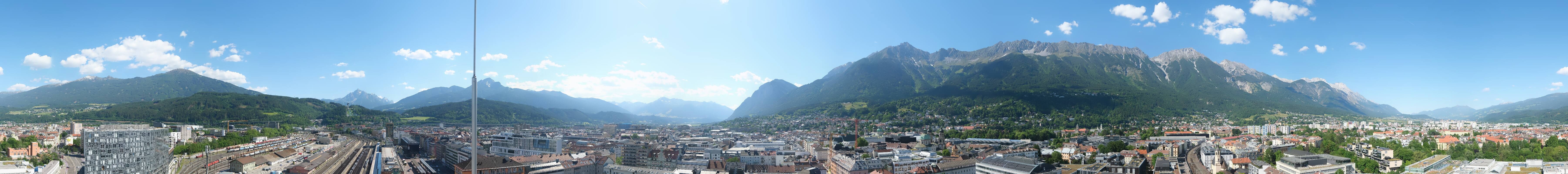Archiv Foto Webcam Panoramablick - Innsbruck
