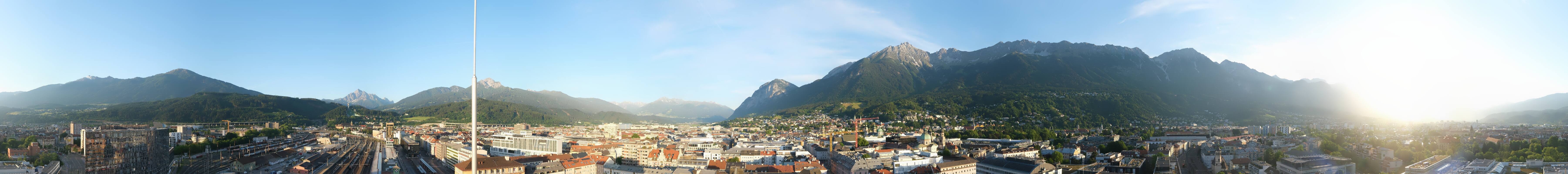 Archiv Foto Webcam Panoramablick - Innsbruck