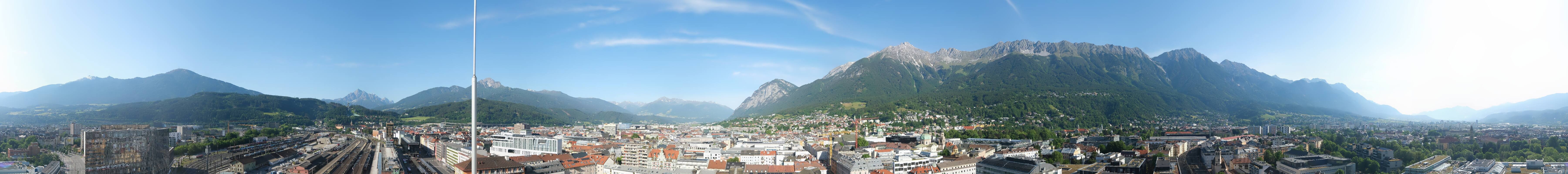 Archiv Foto Webcam Panoramablick - Innsbruck
