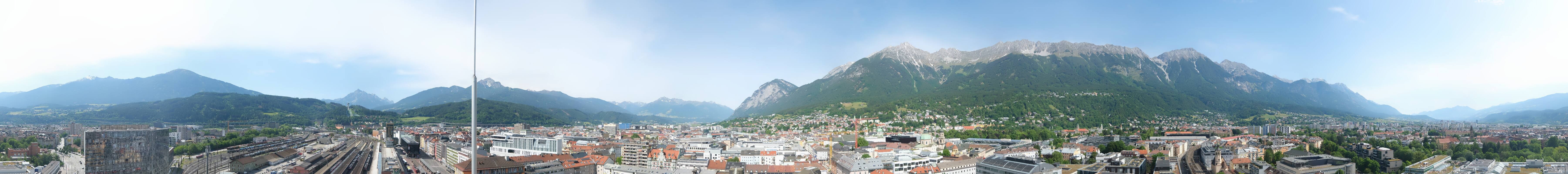 Archiv Foto Webcam Panoramablick - Innsbruck