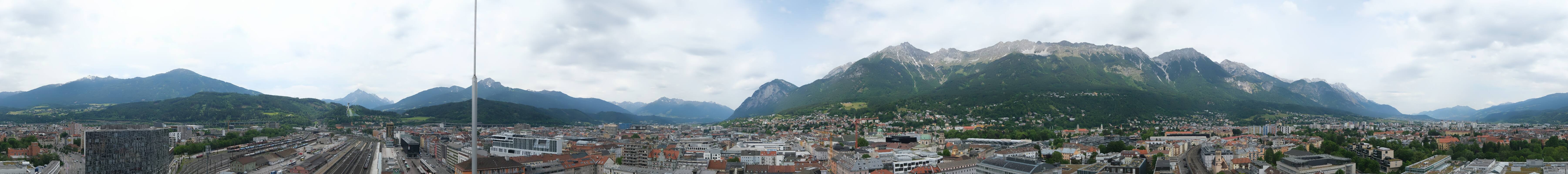 Archiv Foto Webcam Panoramablick - Innsbruck