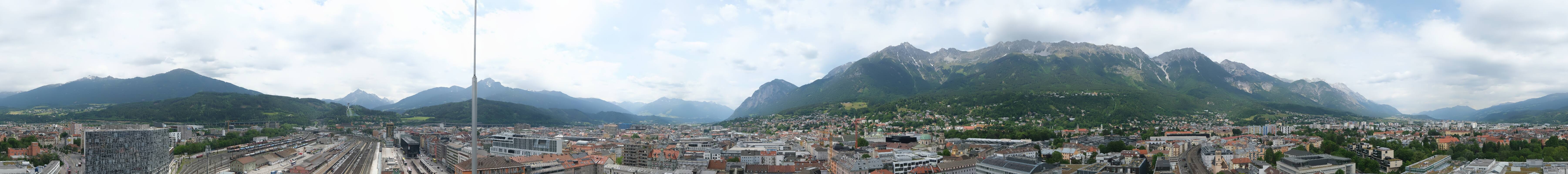 Archiv Foto Webcam Panoramablick - Innsbruck
