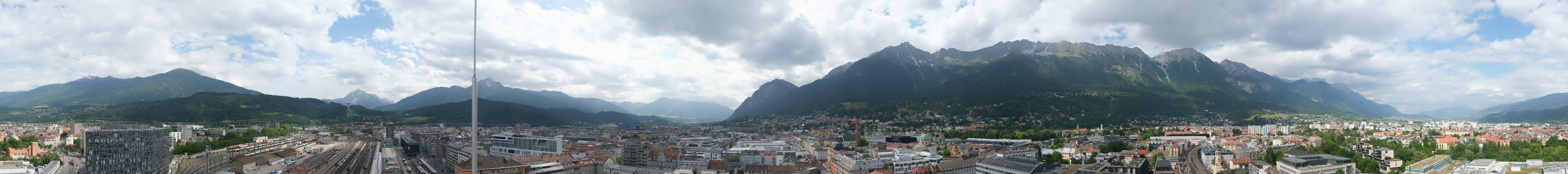 Archiv Foto Webcam Panoramablick - Innsbruck