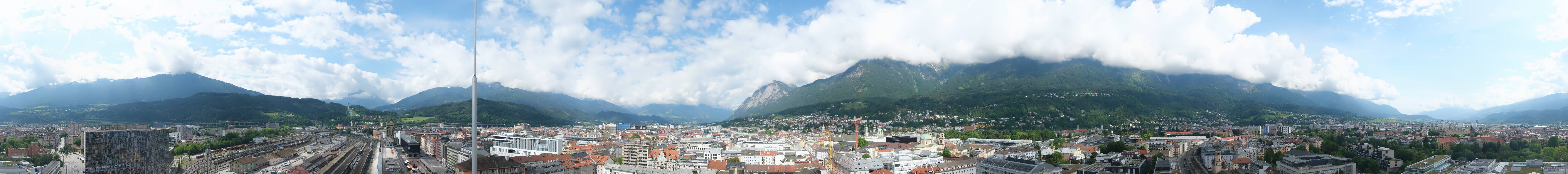 Archiv Foto Webcam Panoramablick - Innsbruck