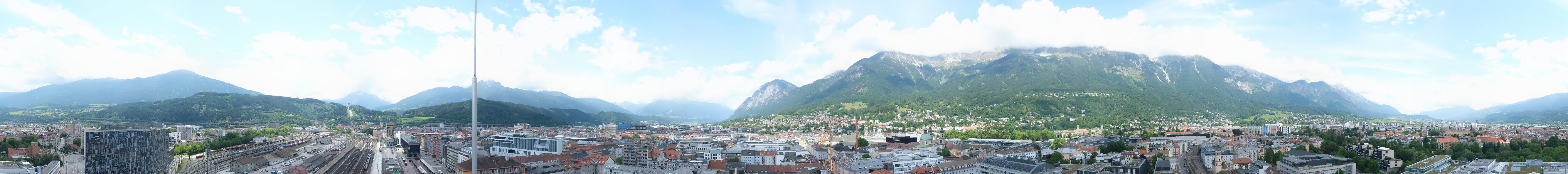 Archiv Foto Webcam Panoramablick - Innsbruck