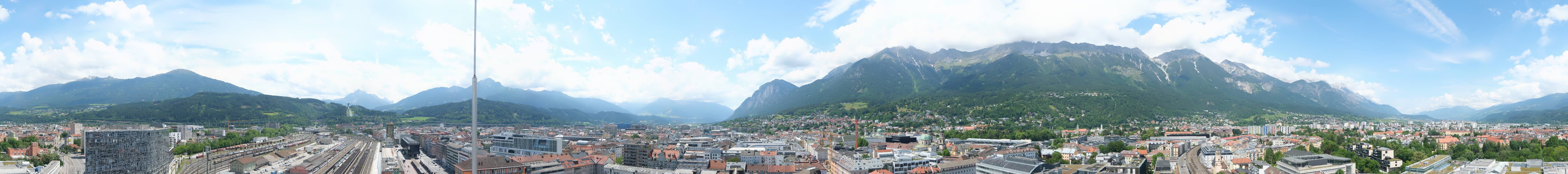 Archiv Foto Webcam Panoramablick - Innsbruck