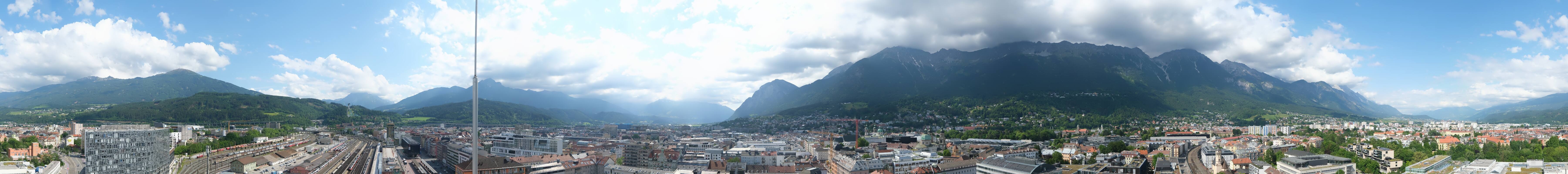 Archiv Foto Webcam Panoramablick - Innsbruck