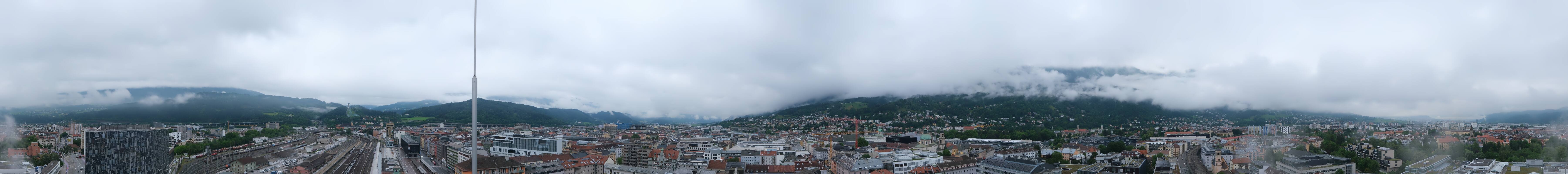 Archiv Foto Webcam Panoramablick - Innsbruck