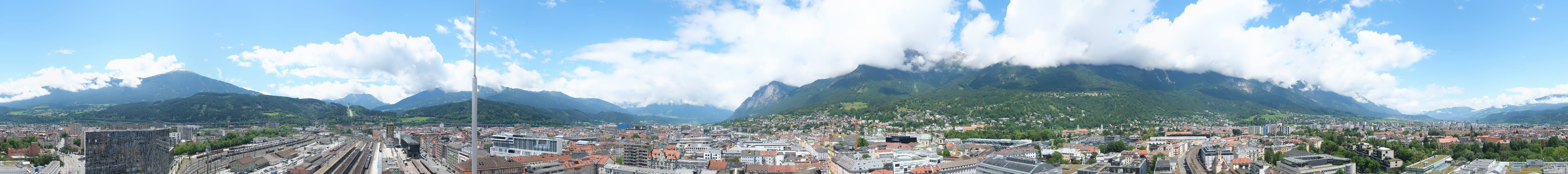 Archiv Foto Webcam Panoramablick - Innsbruck