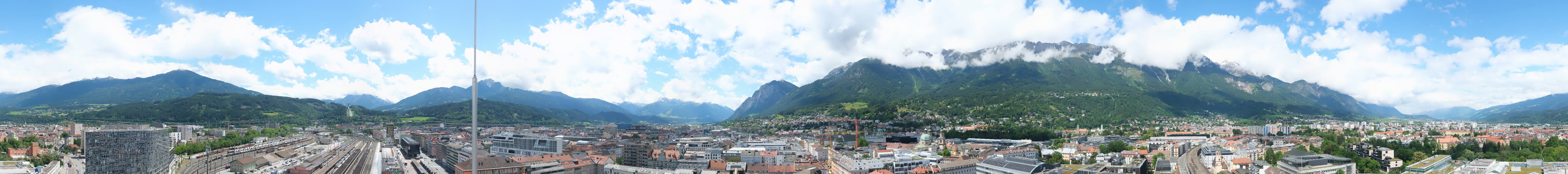 Archiv Foto Webcam Panoramablick - Innsbruck