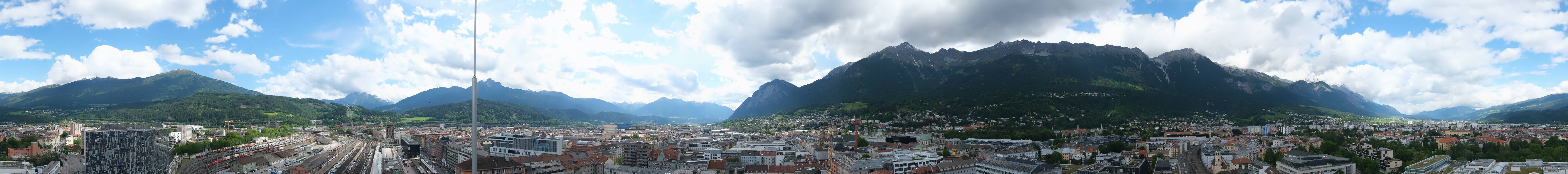 Archiv Foto Webcam Panoramablick - Innsbruck