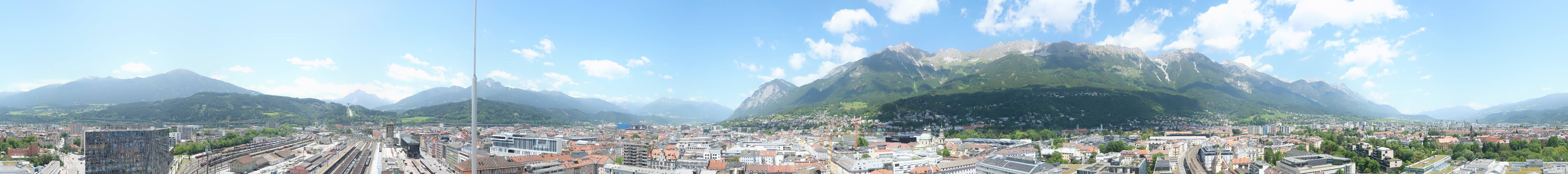 Archiv Foto Webcam Panoramablick - Innsbruck
