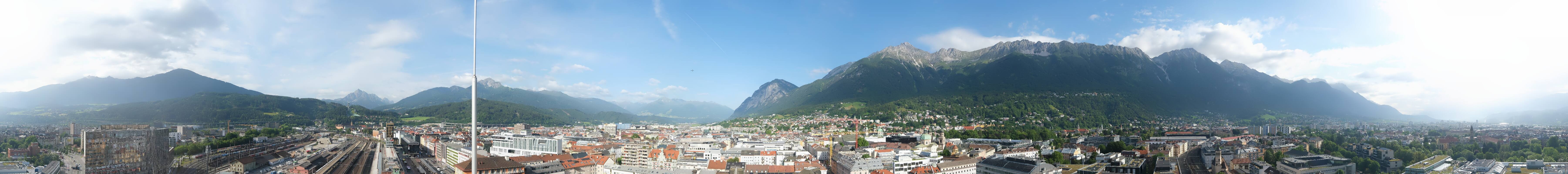 Archiv Foto Webcam Panoramablick - Innsbruck