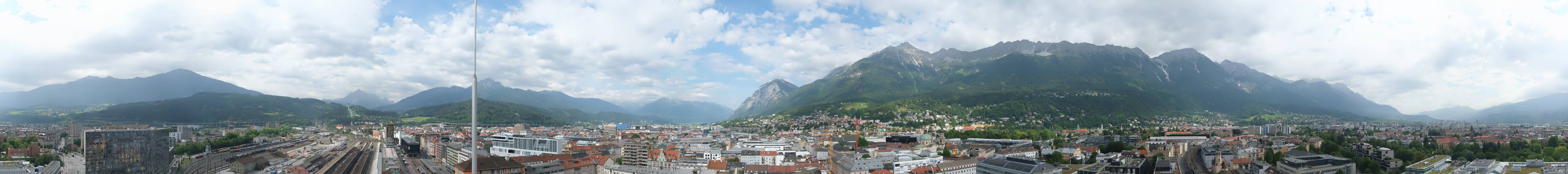 Archiv Foto Webcam Panoramablick - Innsbruck