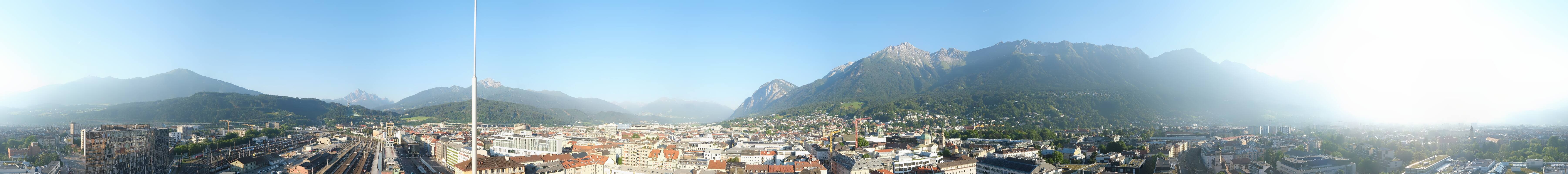 Archiv Foto Webcam Panoramablick - Innsbruck