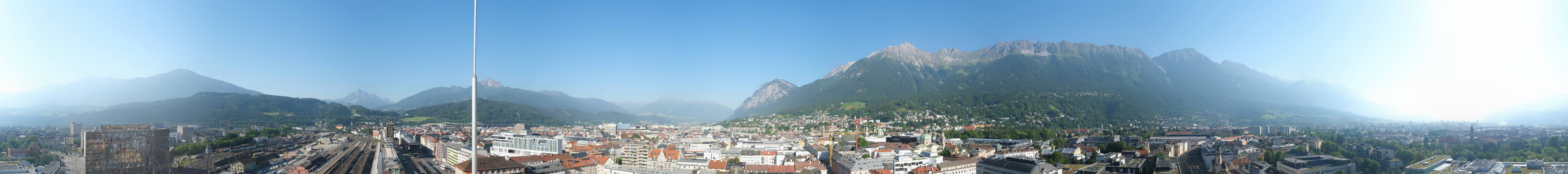 Archiv Foto Webcam Panoramablick - Innsbruck