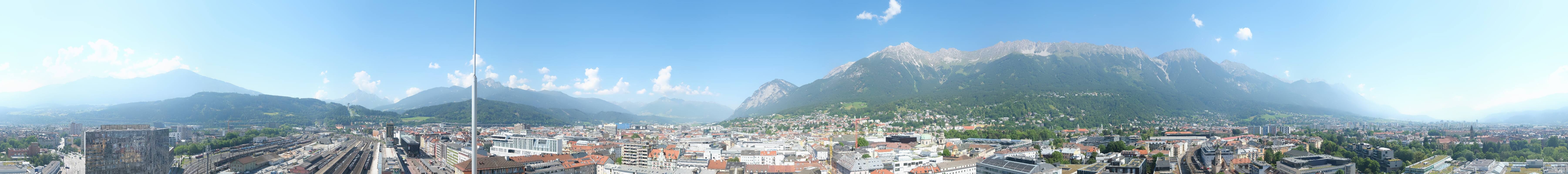 Archiv Foto Webcam Panoramablick - Innsbruck