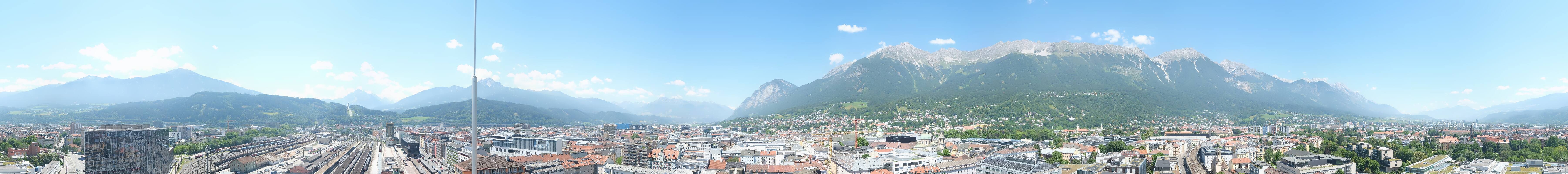 Archiv Foto Webcam Panoramablick - Innsbruck