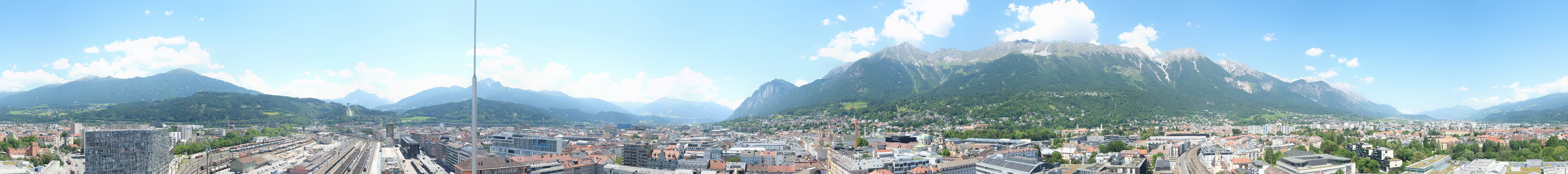 Archiv Foto Webcam Panoramablick - Innsbruck