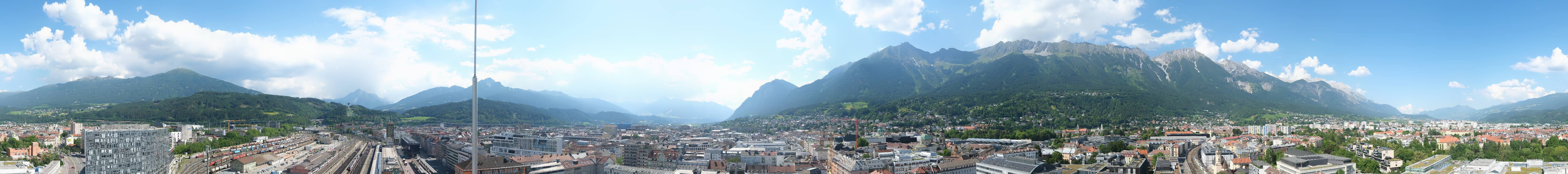 Archiv Foto Webcam Panoramablick - Innsbruck