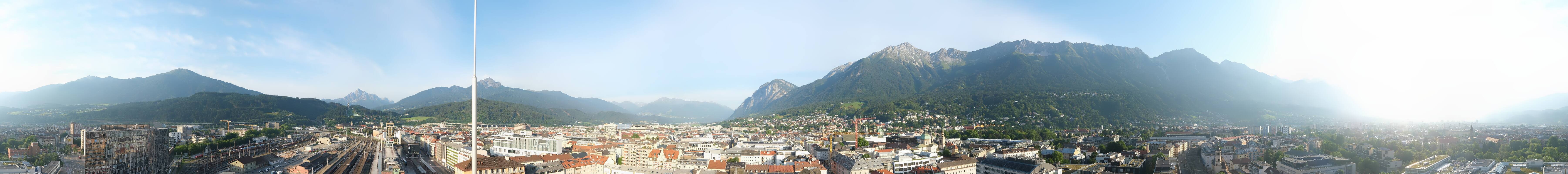 Archiv Foto Webcam Panoramablick - Innsbruck