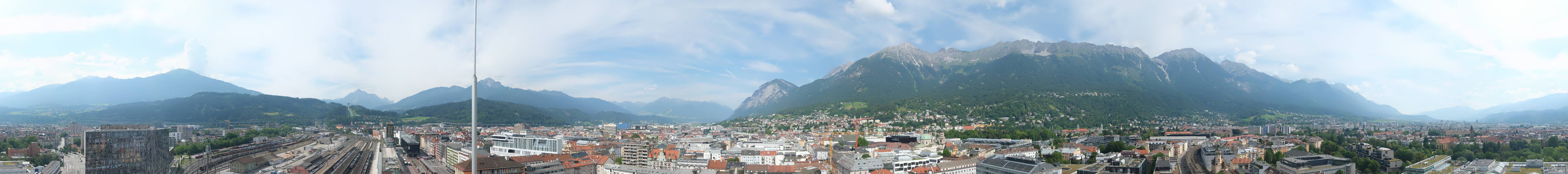 Archiv Foto Webcam Panoramablick - Innsbruck