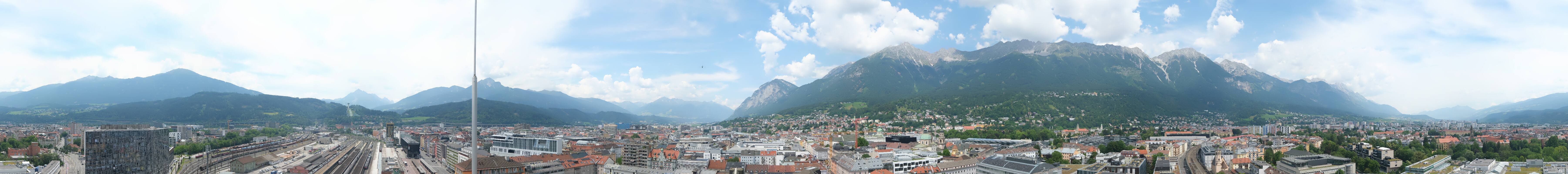 Archiv Foto Webcam Panoramablick - Innsbruck
