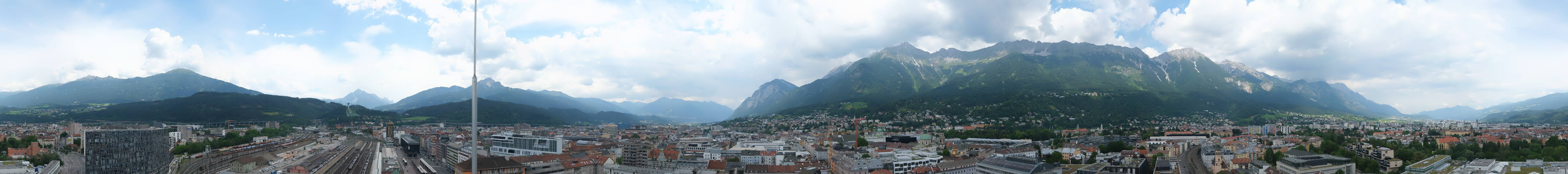 Archiv Foto Webcam Panoramablick - Innsbruck