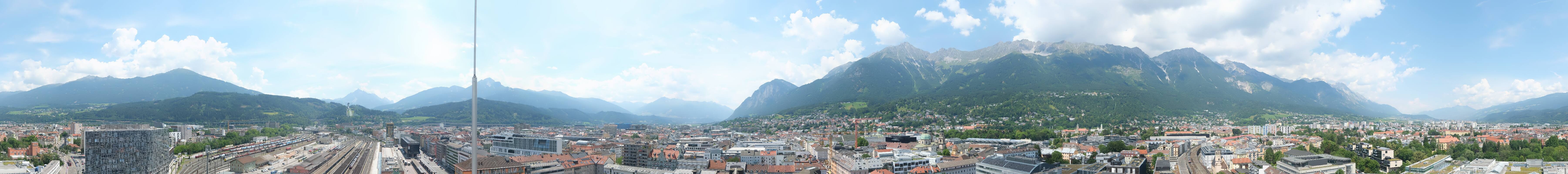 Archiv Foto Webcam Panoramablick - Innsbruck