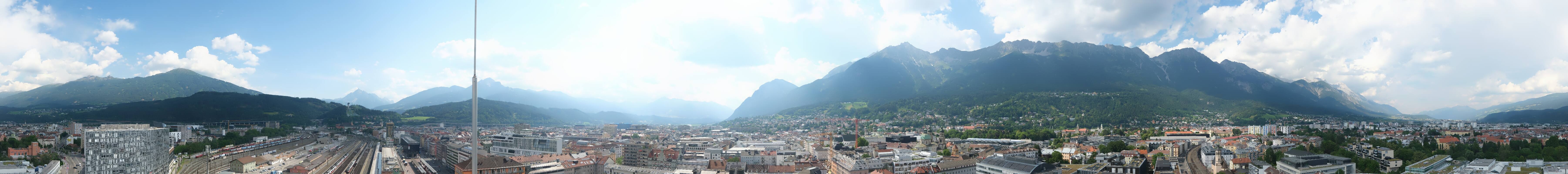 Archiv Foto Webcam Panoramablick - Innsbruck