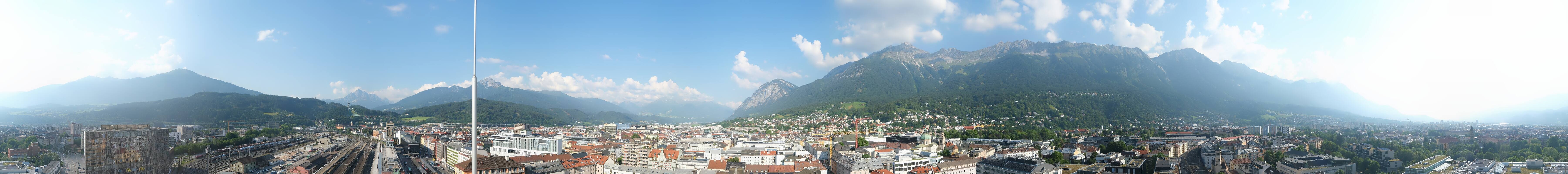Archiv Foto Webcam Panoramablick - Innsbruck