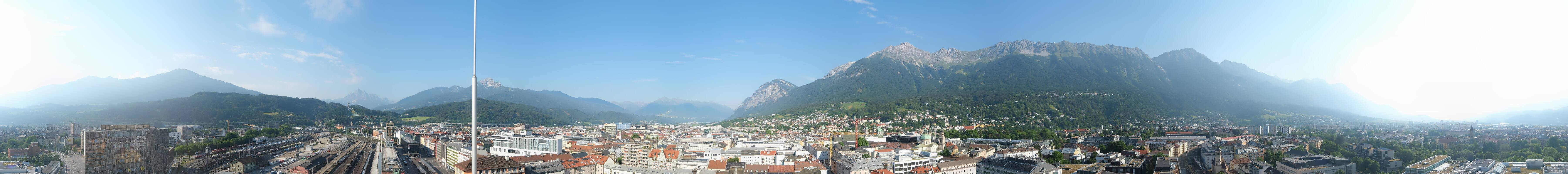 Archiv Foto Webcam Panoramablick - Innsbruck